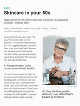 Skincare in Your 50s by Elissa O'keefe